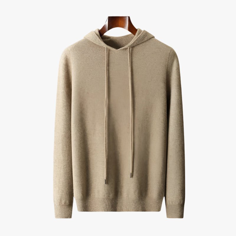 100% CASHMERE HOODED SWEATER - Mayfair ModaKamelS