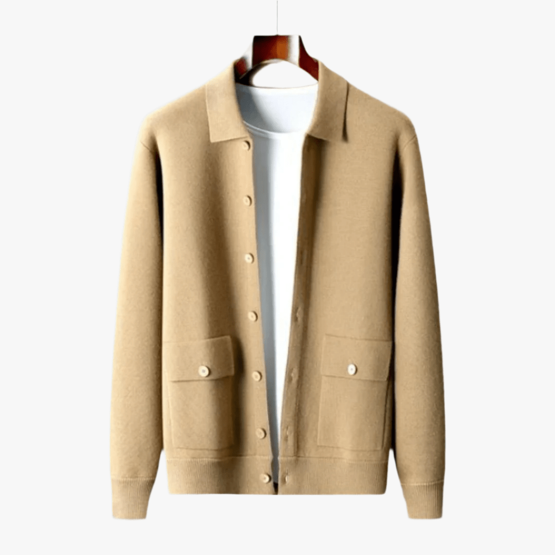 100% CASHMERE JACKET - Mayfair ModaKamelS (50 - 60 KG)