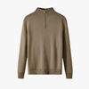 100% MERINO WOOL ZIP UP - Mayfair ModaGrauS