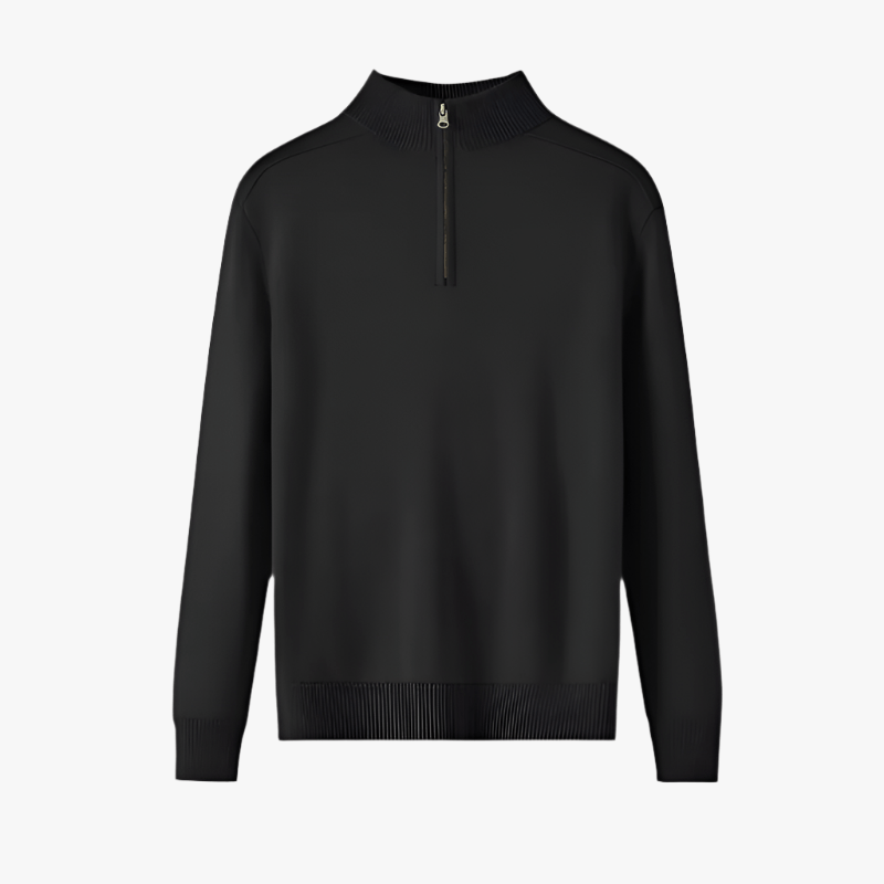 100% MERINO WOOL ZIP UP - Mayfair ModaGrauS