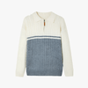 100% PREMIUM WOOL ZIP UP - Mayfair ModaBlau GrauXS
