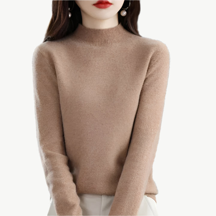 Amarae - Eleganter Sweater - Mayfair ModaBraunXXS