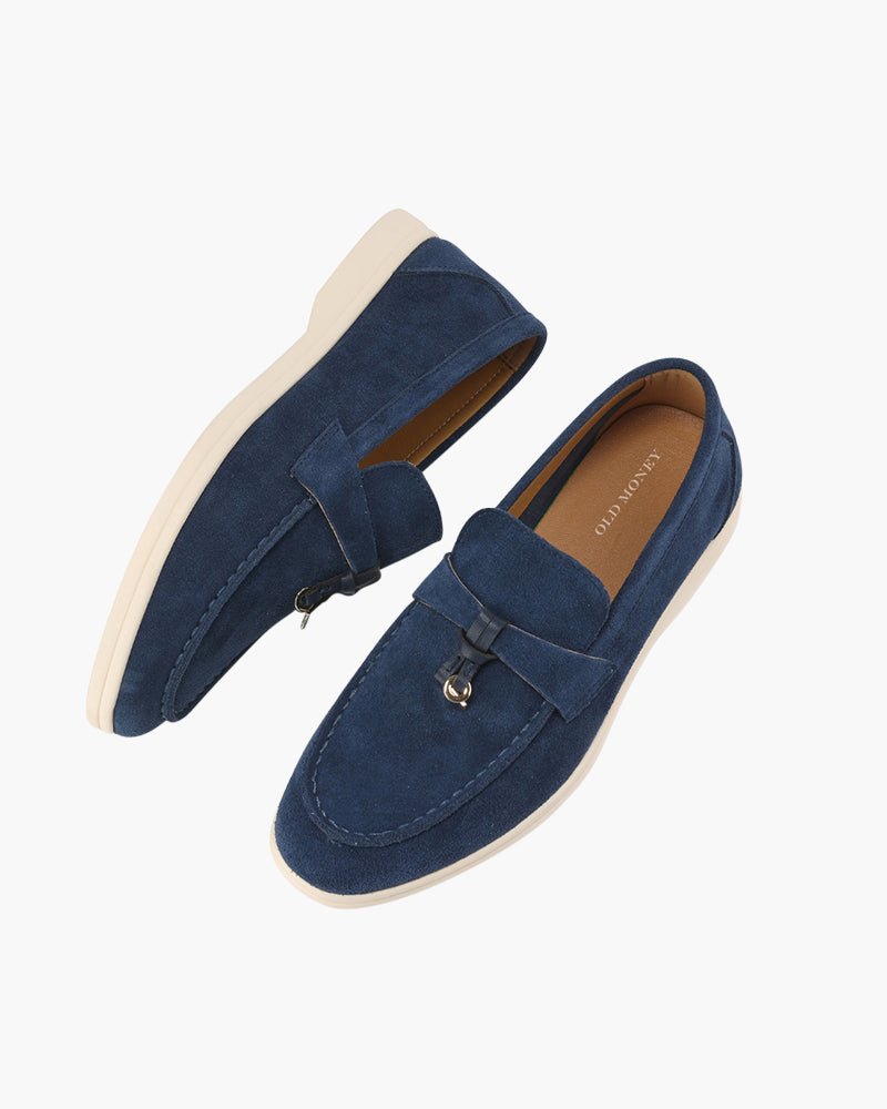 Elegante Slipper Damen aus Kalb - Wildleder, Komfort & Stil - Mayfair ModaBeigeEU 35 / UK 2 / US 4