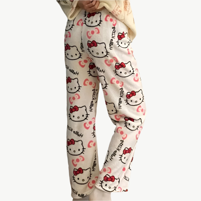 Elysia - Gemütlicher, süßer Hello Kitty Schlafanzug - Mayfair ModaRosaS - (37 to 47 kg)