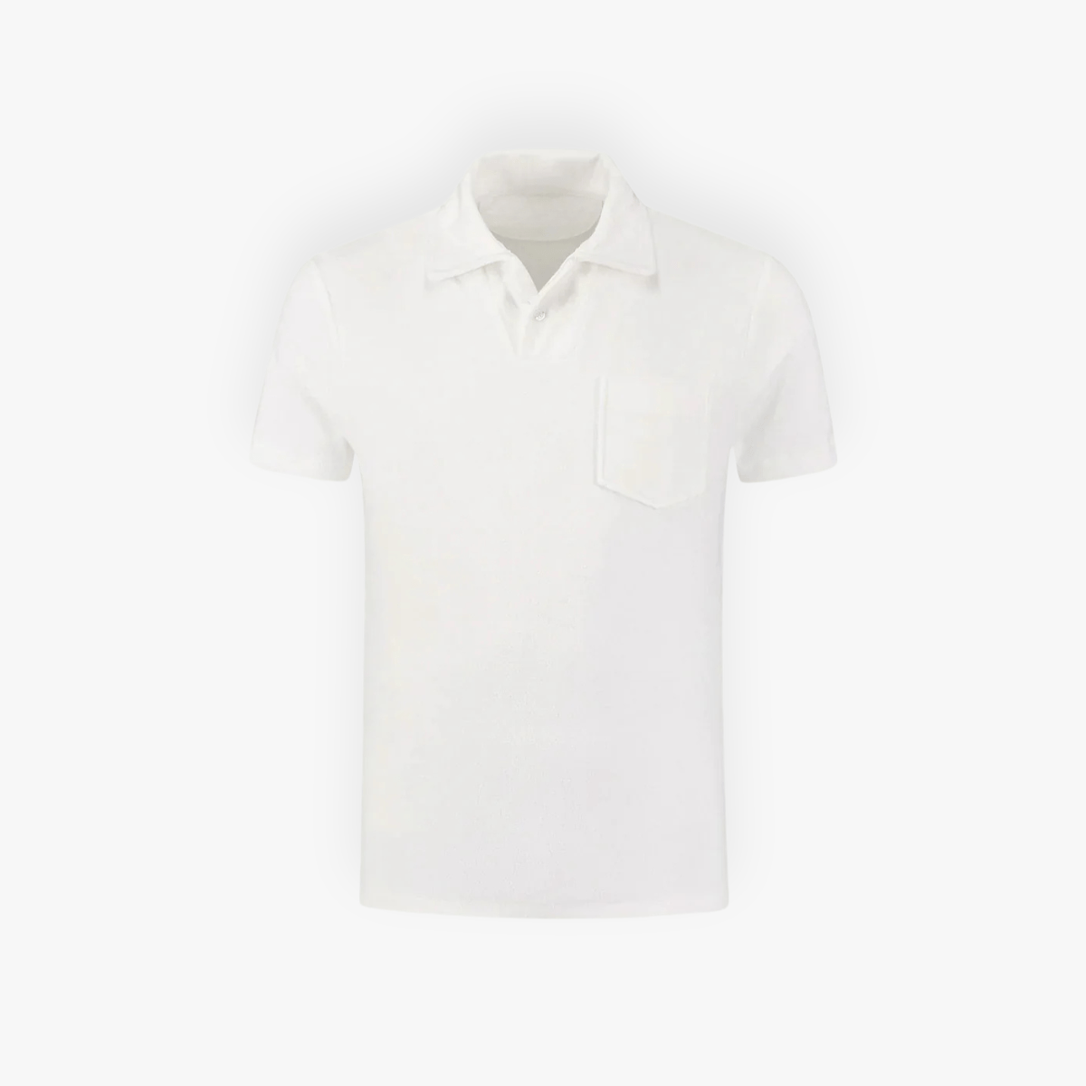 Frottee Herren Poloshirt - Mayfair ModaWeißS