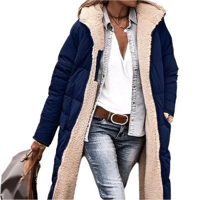 Honig - Minimalistischer, warmer Mantel - Mayfair ModaBlauS
