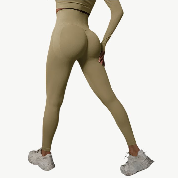 Kyla - Leggings mit hoher Taille - Mayfair ModaKhakiS