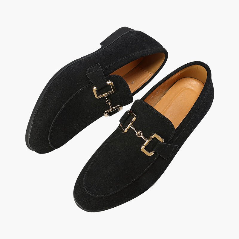LUXURY SUEDE LOAFERS - Mayfair ModaSchwarzEU 38 / US 5 / UK 4