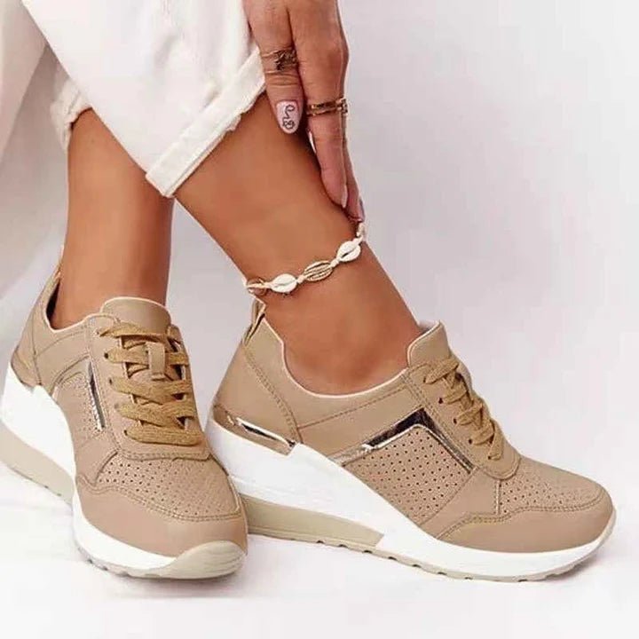 Mae - Langlebige Turnschuhe - Mayfair ModaBraun35