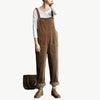 Magda - Stilvoller Overall mit weitem Bein - Mayfair ModaBraunS