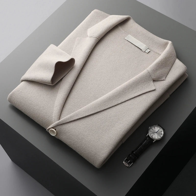 Merino Woll - Strickjacke Pullover - Mayfair ModaWeißS