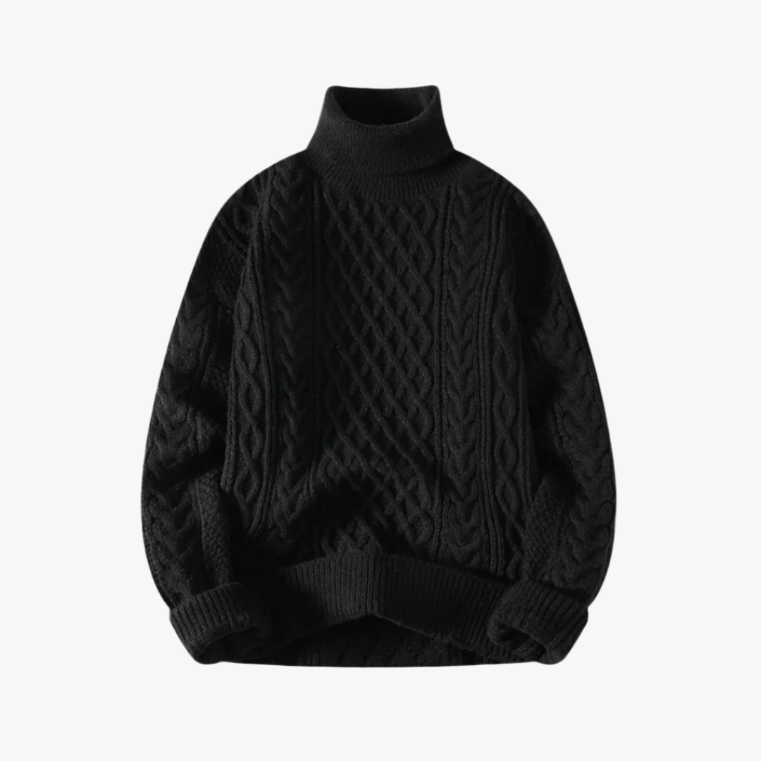 OLD MONEY TURTLENECK - Mayfair ModaSchwarzM