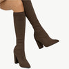 Selvia - Bequeme Sockenstiefel - Mayfair ModaBraun4.5