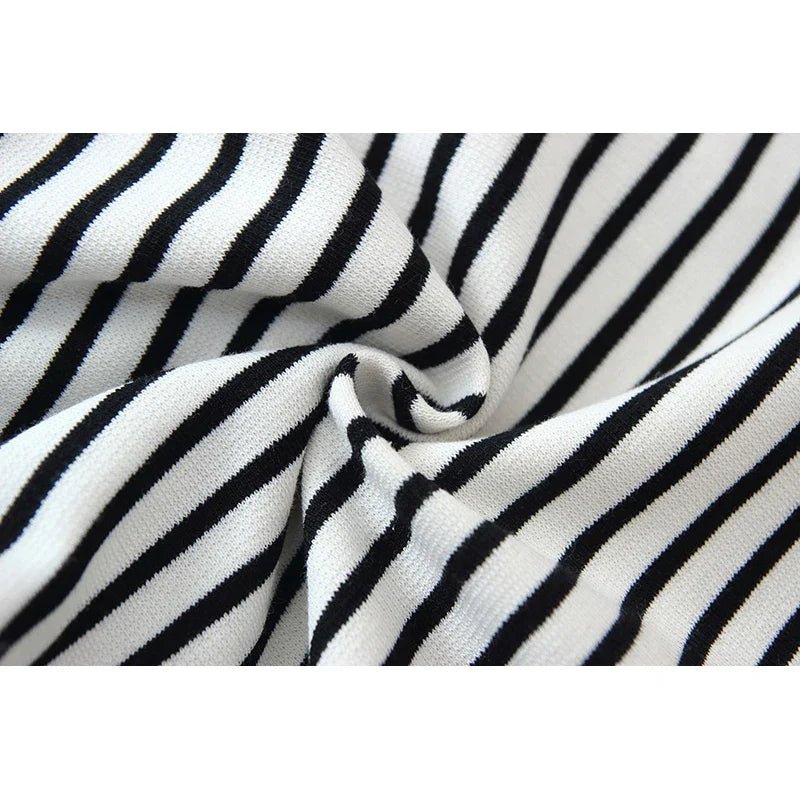 Streifen Teddybären Overall aus Bio - Baumwolle für Babys – Atmungsaktiv und Hypoallergen - Mayfair ModaGestreift6 - 9M